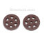 Picture of Three-ply board Embellishments Scrapbooking Rudder Coffee 20mm( 6/8") Dia, 50 PCs