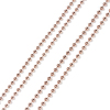 Picture of Stainless Steel Ball Chain Necklace Rose Gold 75.5cm(29 6/8") long, Chain Size: 2.4mm(1/8"), 1 Piece