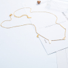 Picture of 304 Stainless Steel Charm Necklace Gold Plated Message " LOVI " 48cm(18 7/8") long, 1 Piece