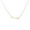 Picture of 304 Stainless Steel Charm Necklace Gold Plated Arrow 45cm(17 6/8") long, 1 Piece