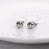 Imagen de 304 Acero Inoxidable Pendientes Tono de Plata Ronda 12mm x 2mm, Post/ Wire Size: (20 gauge), 1 Par
