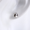 Imagen de 304 Acero Inoxidable Pendientes Tono de Plata Ronda 12mm x 2mm, Post/ Wire Size: (20 gauge), 1 Par