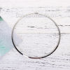 Picture of 304 Stainless Steel Wire Collar Neck Ring Necklace Silver Tone 45.5cm(17 7/8") long, 1 Piece