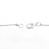 Image de Colliers de Chaînes en Alliage de Fer Argenté Chaîne Maille Bille 60cm long, 5 Pièces