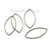 Imagen de 50 Unidades Latón Conectores Dijes Colgantes Tono Bronce Oliva 22mm x 11mm