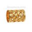 Picture of Zinc Based Alloy Bails For Scarves Cylinder Gold Plated 28mm(1 1/8") x 22mm( 7/8"), 3 PCs