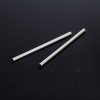 Picture of Brass Spacer Beads Tube Silver Plated 60mm(2 3/8") x 3mm( 1/8"), Hole: Approx 2.3mm, 20 PCs