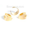 Picture of Brass Open Rings Gold Plated 19.1mm( 6/8")(US Size 9), 5 PCs                                                                                                                                                                                                  
