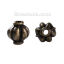 Bild von Zinklegierung 3D Zwischenperlen Spacer Perlen Lampion Bronzefarbe 6mm x 6mm, Loch:ca. 1.3mm, 200 Stück