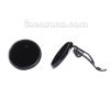 Imagen de Latón Clip de oreja Ronda Negro Base Camafeo (Apta 12mm) 16mm x 14mm, 10 Unidades