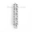 Picture of Brass Wish Pearl Locket Jewelry Pendants Rectangle Silver Tone Can Open (Fit Bead Size: 8mm) 49mm(1 7/8") x 13mm( 4/8"), 2 PCs