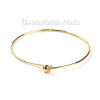 Picture of Brass Expandable Bangles Bracelets Round Single Bar Gold Plated 22cm(8 5/8") long, 2 PCs                                                                                                                                                                      