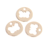 Picture of Zinc Based Alloy Cut Out Charms Round Gold Plated Butterfly 13mm( 4/8") Dia, 10 PCs