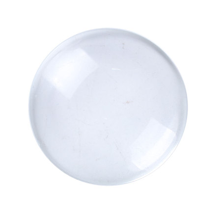 Glas Dom Cabochon Verzierung Rund Platt Transparent 40mm D., 10 Stück