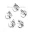 Image de Connecteurs Yoga en Alliage de Zinc Argent Vieilli Sahasrara 21mm x 18mm, 100 Pcs