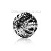 Picture of Iron Based Alloy Spacer Beads Round Antique Silver Color Filigree About 8mm Dia, Hole: Approx 0.8mm, 100 PCs