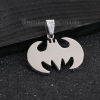 Picture of 304 Stainless Steel Pendants Halloween Bat Animal Silver Tone 31mm(1 2/8") x 29mm(1 1/8"), 2 PCs