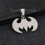 Picture of 304 Stainless Steel Pendants Halloween Bat Animal Silver Tone 31mm(1 2/8") x 29mm(1 1/8"), 2 PCs