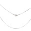 Imagen de 304 Acero Inoxidable Cadena Serpiente Collares Tono de Plata 46cm longitud, Cadena: 1.1mm, 1 Unidad