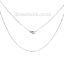 Picture of 304 Stainless Steel Link Cable Chain Necklace Silver Tone 46cm(18 1/8") long, Chain Size: 1.5x1.2mm, 1 Piece