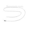 Picture of 304 Stainless Steel Link Cable Chain Necklace Silver Tone 46cm(18 1/8") long, Chain Size: 1.5x1.2mm, 1 Piece