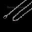 Image de Colliers en 304 Acier Inoxydable Chaîne Maille Forçat Argent Mat 50cm Long, Taille de chaîne: 2x1.4mm, 1 Pièce