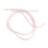 Picture of Glass Beads Round Light Pink Faceted About 3mm Dia, Hole: Approx 0.7mm, 40.6cm long, 2 Strands (Approx 195 PCs/Strand)