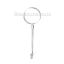 Copper Keychain & Keyring Round Silver Plated 75mm(3") x 25mm(1"), 2 PCs