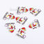 Immagine di Tre-Laminati Bottone da Cucire Scrapbook Due Fori Pupazzo Natale Bianco & Rosso 35mm x 31mm, 50 Pz