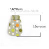 Image de Bouton de Couture en Contre-Plaqué Noël Deux Trous Pull à Col Roulé Couleur au Hasard 35mm x 22mm, 50 Pcs