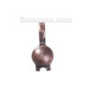 Picture of Iron Based Alloy Bead Tips (Knot Cover) Clamshell Antique Copper 9mm x 5mm, 1000 PCs