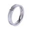 Bild von 304 Edelstahl Uneinstellbar Ring Silberfarbe Rund Transparent Strass 18.3mm（US Größe:8), 1 Stück