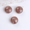 Picture of Acrylic Beads Round Light Coffee Marble Effect About 17mm Dia, Hole: Approx 2.4mm, 30 PCs