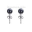 ステンレス鋼+ヘマタイト イヤリング ガンメタル 黒 円形 19mm x 6mm、 ワイヤーサイズ: （21号）、 2 ペア の画像