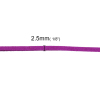 Imagen de Hilos Terciopelo de Púrpura Ante 2.5mm Diámetro, 5 Unidades