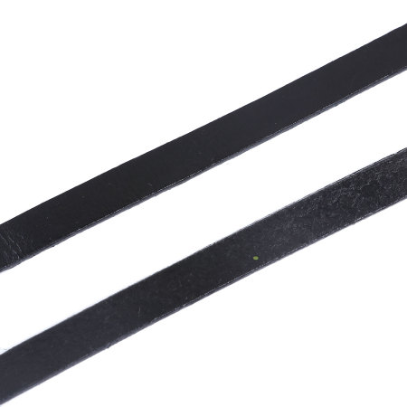 Cowhide Leather Jewelry Thread Cord Black 10mm( 3/8"), 1 M
