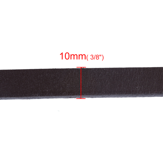 Bild von Rindleder Schnur Kaffeebraun 10mm, 1 Meter