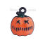 Picture of Zinc Based Alloy Halloween Charms Pumpkin Black Orange Enamel 15mm( 5/8") x 12mm( 4/8"), 5 PCs