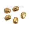 Picture of Zinc Based Alloy Spacer Beads Irregular Gold Plated 11mm x 10mm, Hole: Approx 1.6mm, 30 PCs