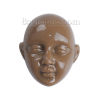 Picture of Resin Embellishments Face Brown Mask 23mm( 7/8") x 20mm( 6/8"), 20 PCs