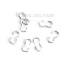 Picture of Brass Cord Connectors Silver Tone 8mm( 3/8") x 4mm( 1/8"), 500 PCs                                                                                                                                                                                            