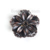 Picture of Iron Based Alloy Embellishments Flower Antique Copper Filigree Carved (Can Hold ss10 Pointed Back Rhinestone) 50mm(2") x 50mm(2"), 10 PCs