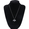 Imagen de 304 Acero Inoxidable Collares Tono de Plata Ala Corazón 46cm longitud, 1 Unidad