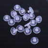 Picture of Silicone Ear Nuts Post Stopper Earring Findings Transparent Clear 10mm x 7mm, 200 PCs
