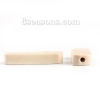 Picture of Natural Wood Spacer Beads Rectangle 30mm x 9mm, Hole: Approx 2.4mm, 50 PCs