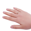 Picture of 304 Stainless Steel Unadjustable Rings Gold Plated Clear Rhinestone 18.3mm(6/8")(US Size 8), 1 Piece
