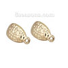 Picture of Zinc Based Alloy Ear Post Stud Earrings Findings Drop Gold Plated W/ Loop 18mm x 10mm, Post/ Wire Size: (21 gauge), 10 PCs