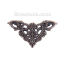 Picture of Zinc Based Alloy Filigree Stamping Embellishments Triangle Antique Copper 49mm(1 7/8") x 27mm(1 1/8"), 20 PCs