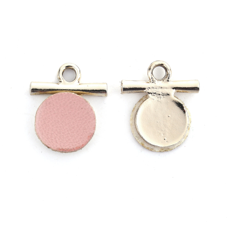 Kunstleder Anhänger Herz Rosa Message " Loudy Home Sweet Love " 38mm x 30mm, 10 Stück