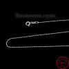 Bild von Sterling Silber Kugelkette Kette Halskette Silbrig 41cm lang, Kettengröße: 1.3mm, 1 Strang